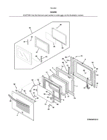 Doors parts for Kenmore Wall Oven 790.49612315 (79049612315, 790 49612315) from AppliancePartsPros.com