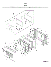 Doors parts for Kenmore Wall Oven/Microwave Combo 790.49612317 (79049612317, 790 49612317) from AppliancePartsPros.com