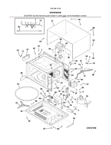 Microwave parts for Kenmore Wall Oven 790.49613316 (79049613316, 790 49613316) from AppliancePartsPros.com