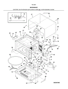 Microwave parts for Kenmore Microwave/Hood Combo 790.49619318 (79049619318, 790 49619318) from AppliancePartsPros.com