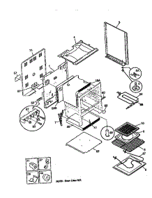 Body parts for Kenmore Range 790.60071791 (79060071791, 790 60071791) from AppliancePartsPros.com