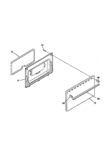 Door parts for Kenmore Range 790.60071792 (79060071792, 790 60071792) from AppliancePartsPros.com