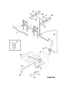 Burner parts for Kenmore Range 790.60721903 (79060721903, 790 60721903) from AppliancePartsPros.com