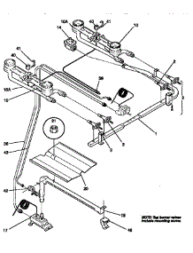 Burner parts for Kenmore Range 790.61081890 (79061081890, 790 61081890) from AppliancePartsPros.com