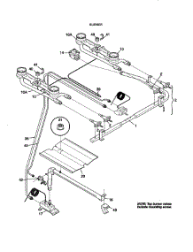 Burner parts for Kenmore Range 790.61081891 (79061081891, 790 61081891) from AppliancePartsPros.com