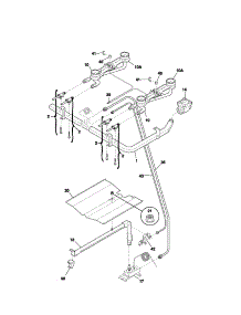Burner parts for Kenmore Range 790.61301301 (79061301301, 790 61301301) from AppliancePartsPros.com