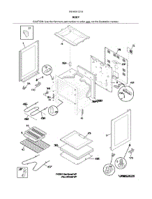 Body parts for Kenmore Range 790.65312214 (79065312214, 790 65312214) from AppliancePartsPros.com