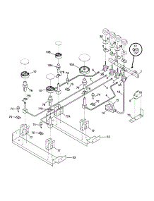 Burner parts for Kenmore Range 790.46813991 (79046813991, 790 46813991) from AppliancePartsPros.com