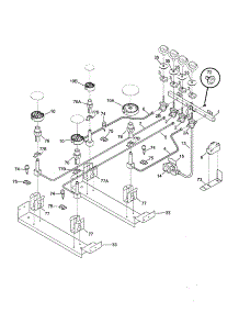 Burner parts for Kenmore Range 790.46813992 (79046813992, 790 46813992) from AppliancePartsPros.com