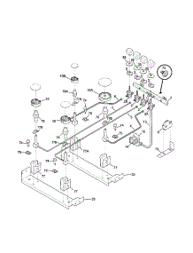 Burner parts for Kenmore Range 790.46819993 (79046819993, 790 46819993) from AppliancePartsPros.com