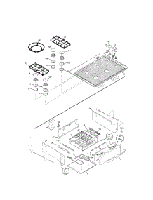 Top / Drawer parts for Kenmore Range 790.46832101 (79046832101, 790 46832101) from AppliancePartsPros.com
