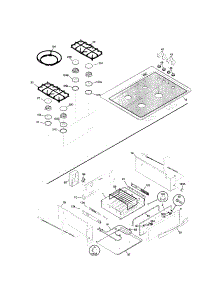 Top / Drawer parts for Kenmore Range 790.46833100 (79046833100, 790 46833100) from AppliancePartsPros.com