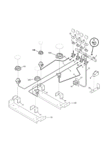 Burner parts for Kenmore Range 790.46834101 (79046834101, 790 46834101) from AppliancePartsPros.com