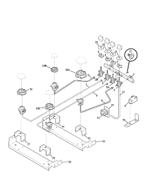 Burner parts for Kenmore Range 790.46834102 (79046834102, 790 46834102) from AppliancePartsPros.com