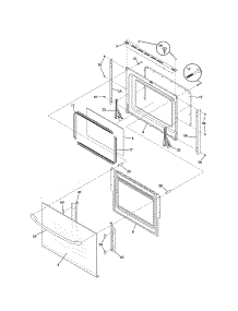 Door parts for Kenmore Wall Oven 790.47179401 (79047179401, 790 47179401) from AppliancePartsPros.com