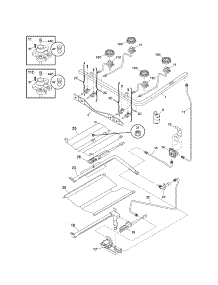 Burner parts for Kenmore Range 790.78531601 (79078531601, 790 78531601) from AppliancePartsPros.com