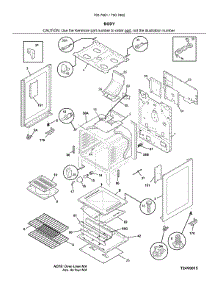 Body parts for Kenmore Range 790.78619405 (79078619405, 790 78619405) from AppliancePartsPros.com