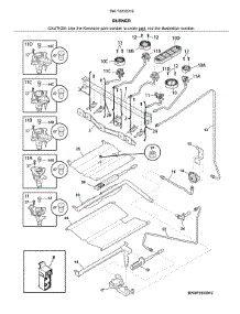 Burner parts for Kenmore Range 790.74232316 (79074232316, 790 74232316) from AppliancePartsPros.com
