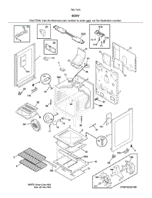 Body parts for Kenmore Gas Range 790.74232317 (79074232317, 790 74232317) from AppliancePartsPros.com