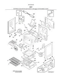 Body parts for Kenmore Range 790.74233314 (79074233314, 790 74233314) from AppliancePartsPros.com