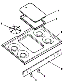 Cooktop Section parts for Kenmore Range 790.7432190 (7907432190, 790 7432190) from AppliancePartsPros.com