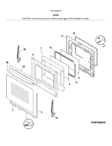 Door parts for Kenmore Range 790.74339315 (79074339315, 790 74339315) from AppliancePartsPros.com