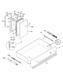 Drawer / Door parts for Kenmore Range 790.74403990 (79074403990, 790 74403990) from AppliancePartsPros.com