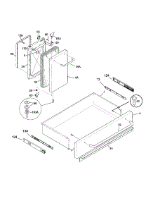 Drawer / Door parts for Kenmore Range 790.74403992 (79074403992, 790 74403992) from AppliancePartsPros.com