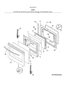 Door parts for Kenmore Range 790.74513910 (79074513910, 790 74513910) from AppliancePartsPros.com
