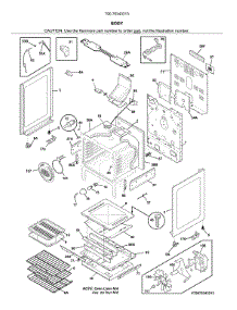 Body parts for Kenmore Elite Range 79075343313 from AppliancePartsPros.com
