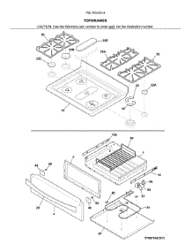Top / Drawer parts for Kenmore Elite Range 79075343314 from AppliancePartsPros.com