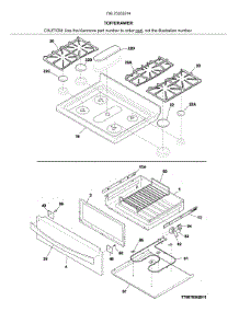Top / Drawer parts for Kenmore Elite Range 79075353314 from AppliancePartsPros.com
