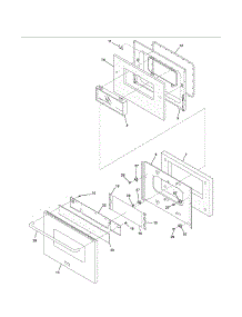 Door parts for Kenmore Range 790.75403500 (79075403500, 790 75403500) from AppliancePartsPros.com