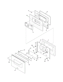Door parts for Kenmore Range 790.75403501 (79075403501, 790 75403501) from AppliancePartsPros.com