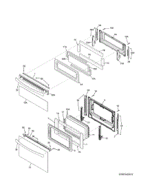 Doors parts for Kenmore Range 790.75422411 (79075422411, 790 75422411) from AppliancePartsPros.com