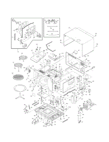 Microwave parts for Kenmore Wall Oven 790.48802100 (79048802100, 790 48802100) from AppliancePartsPros.com