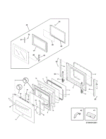 Doors parts for Kenmore Wall Oven 790.48843901 (79048843901, 790 48843901) from AppliancePartsPros.com