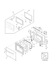 Doors parts for Kenmore Wall Oven 790.48849900 (79048849900, 790 48849900) from AppliancePartsPros.com