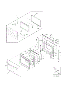 Doors parts for Kenmore Wall Oven 790.48849901 (79048849901, 790 48849901) from AppliancePartsPros.com