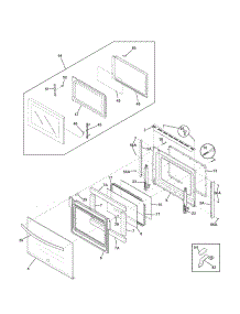 Door parts for Kenmore Wall Oven 790.48852901 (79048852901, 790 48852901) from AppliancePartsPros.com