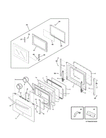 Doors parts for Kenmore Wall Oven 790.48853900 (79048853900, 790 48853900) from AppliancePartsPros.com