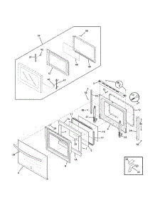 Doors parts for Kenmore Wall Oven 790.48859900 (79048859900, 790 48859900) from AppliancePartsPros.com