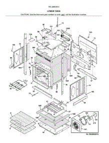 Lower Oven parts for Kenmore Elite Electric Wall Oven 79048863810 from AppliancePartsPros.com