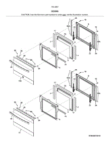 Doors parts for Kenmore Elite Electric Wall Oven 79048977810 from AppliancePartsPros.com