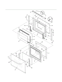 Door parts for Kenmore Wall Oven 790.49074401 (79049074401, 790 49074401) from AppliancePartsPros.com