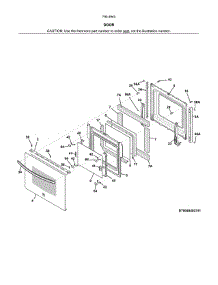 Door parts for Kenmore Wall Oven 790.49402315 (79049402315, 790 49402315) from AppliancePartsPros.com