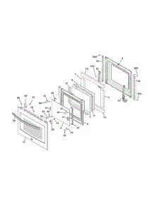 Door parts for Kenmore Wall Oven 790.49403312 (79049403312, 790 49403312) from AppliancePartsPros.com