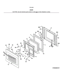 Door parts for Kenmore Wall Oven 790.49403317 (79049403317, 790 49403317) from AppliancePartsPros.com