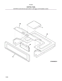 Control Panel parts for Kenmore Wall Oven 790.49403317 (79049403317, 790 49403317) from AppliancePartsPros.com