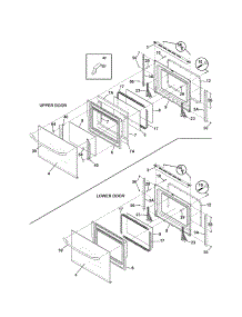 Doors parts for Kenmore Wall Oven 790.47732406 (79047732406, 790 47732406) from AppliancePartsPros.com